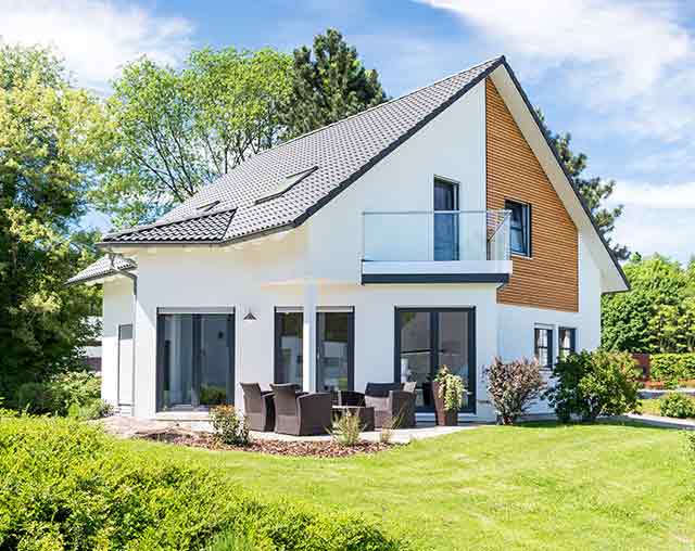 z. B. Einfamilienhaus